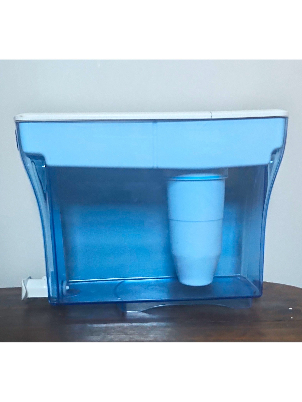 ZeroWater 30 Cup Water Filter Dispenser 5-Stage Carbon TDS Removal Blue/White